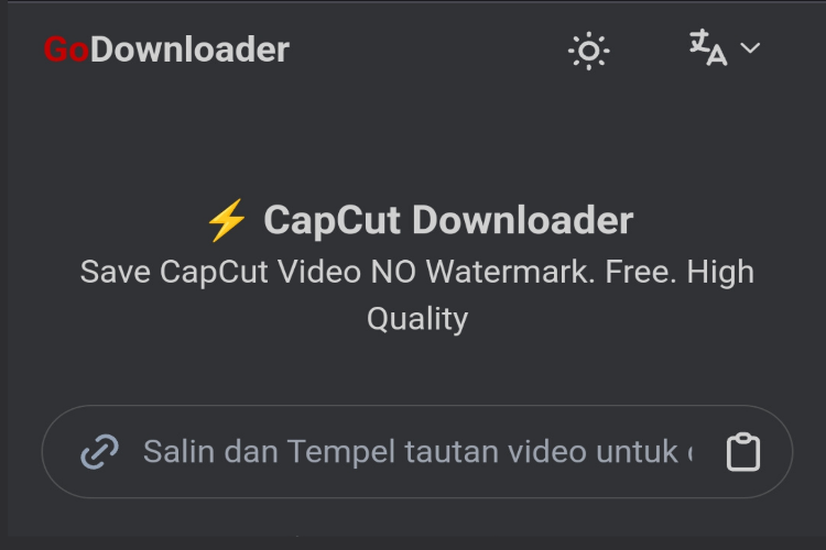 Download Video Capcut No Watermark Lewat Godownloader