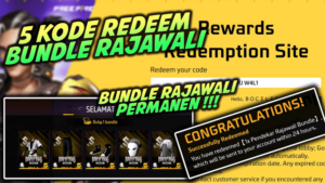 Kode Redeem FF Bundle Rajawali